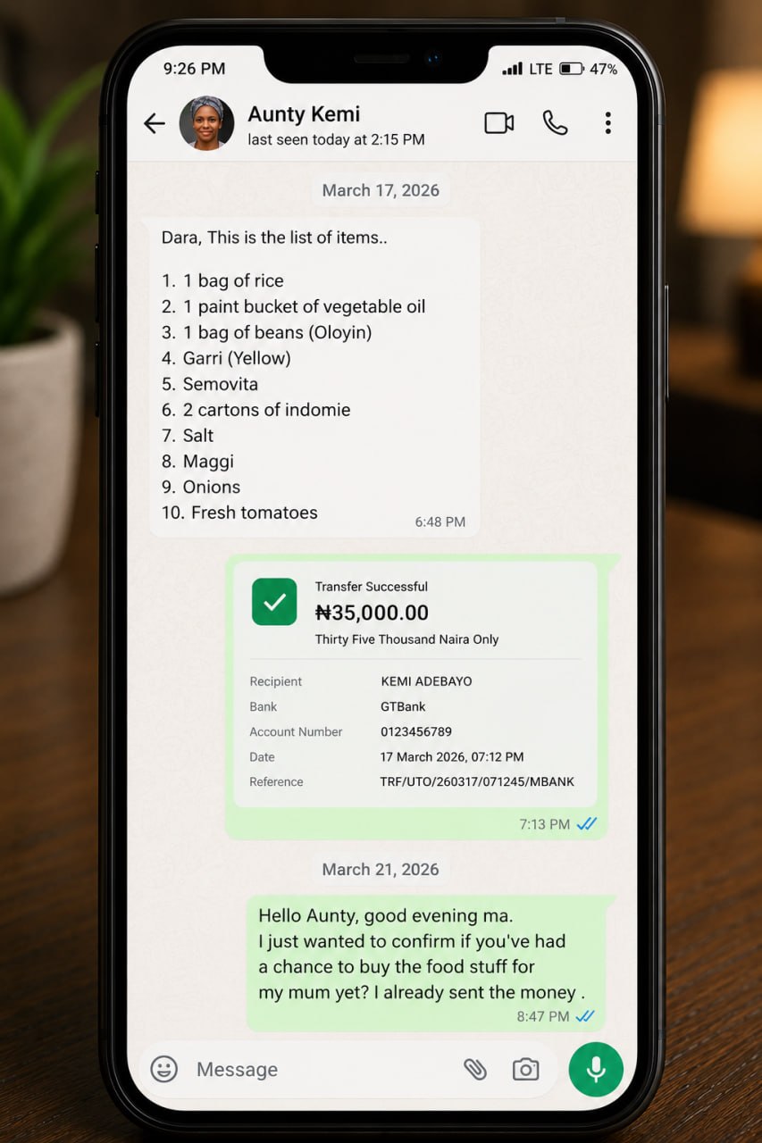 A verified Root Network market run shown through WhatsApp updates